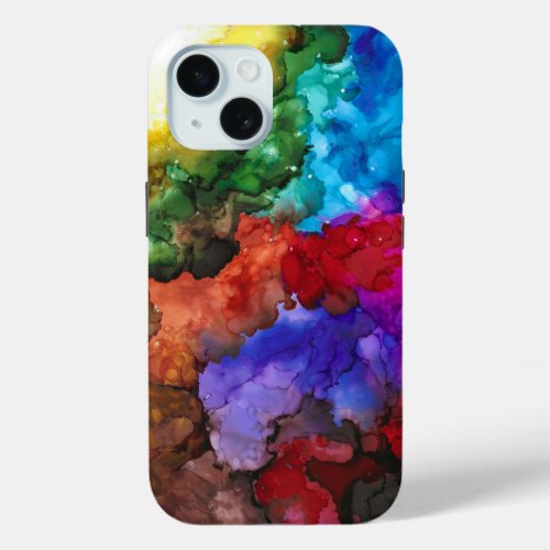 Bold and vivid colors iPhone 15 case