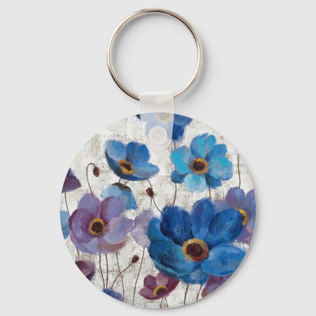 Bold Anemones Keychain (Front)