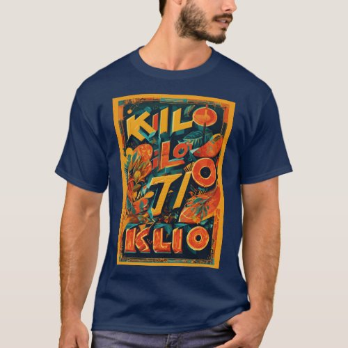 Bold Angular Kilo Typography Printed T_Shirt T_Shirt