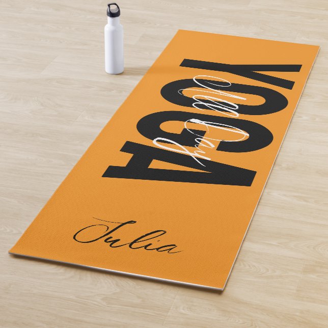 Bold Any Color Personalized Name Yoga Mat (In Situ)
