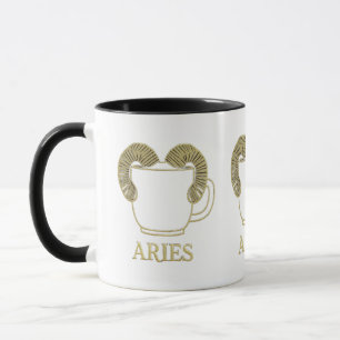 Bold Aries Zodiac Mug