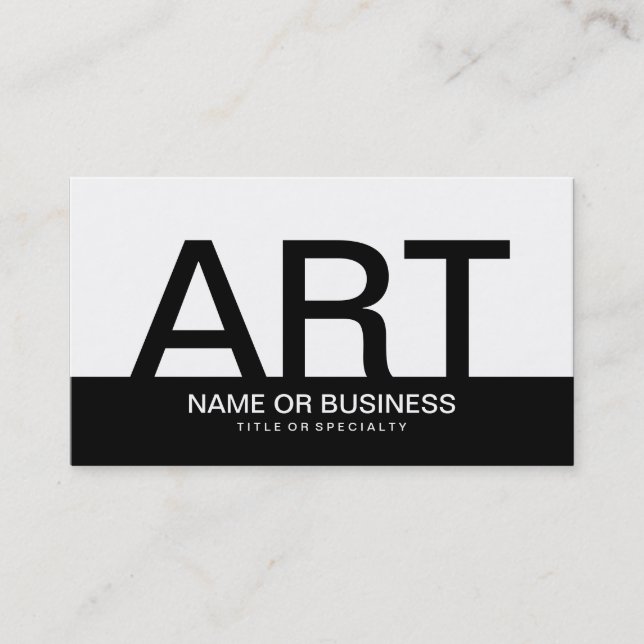 bold ART Business Card (Front)
