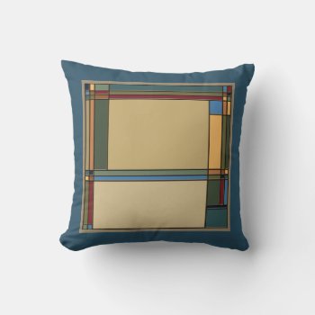 Bold Arts & Crafts For The Bungalow Throw Pillow by RantingCentaur at Zazzle