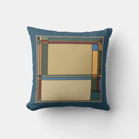 Bold Arts & Crafts For The Bungalow Throw Pillow