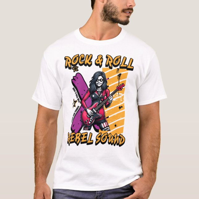 Bold Artwork Design for Modern Rock Music Lovers T-Shirt (Front)