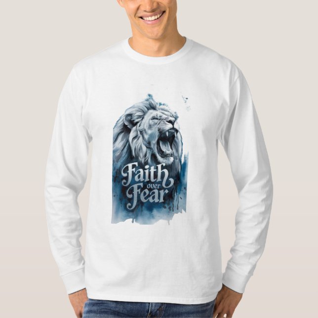 "Bold as a Lion: Faith Over Fear" T-Shirt (Front)