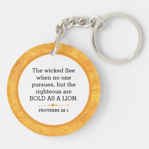 Bold As A Lion Keychain