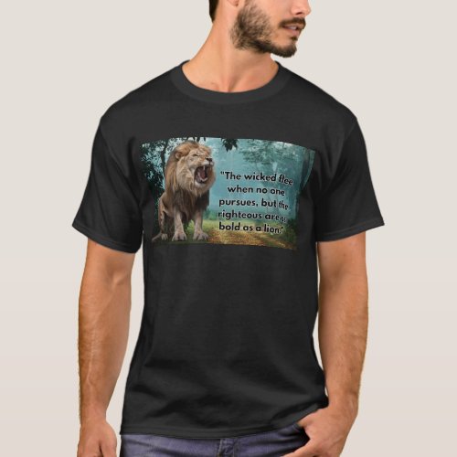 Bold as a Lion T_Shirt Wear Your Righteousness T_Shirt