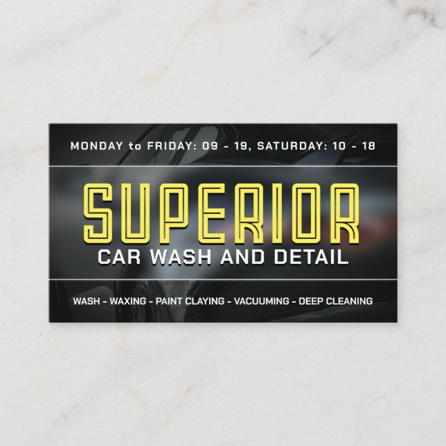 Bold automotive style business card (Front)