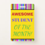 [ Thumbnail: Bold "Awesome Student of The Month!" Badge ]