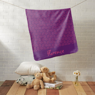 Bold Baby Girl Monogram Baby Blanket For Kids