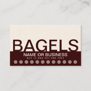 bold BAGELS customer loyalty card