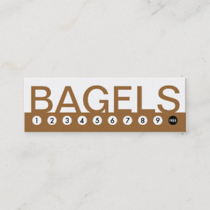 bold BAGELS customer loyalty Card