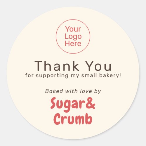 Bold Bakery Brand-Ready Baked With Love Sticker
