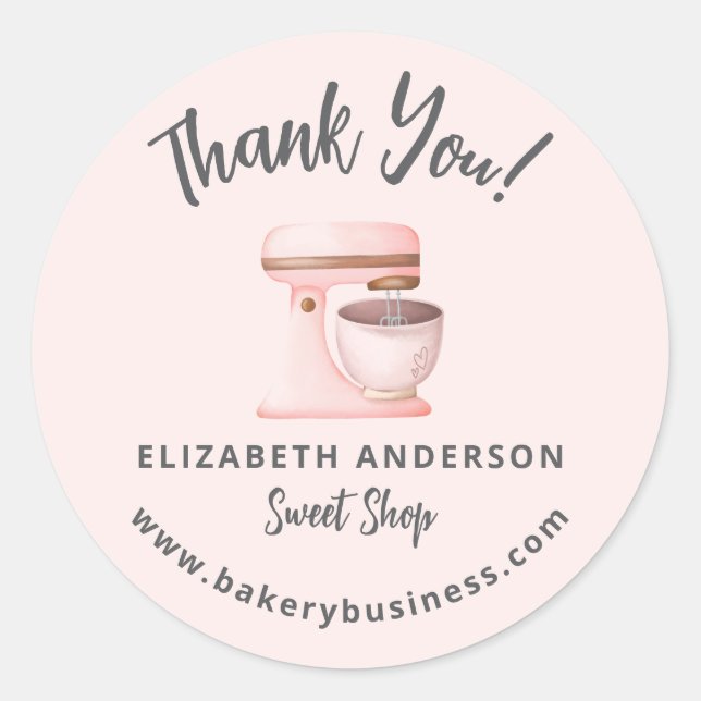 Bold Bakery Logo Sticker | You made my day (Front)