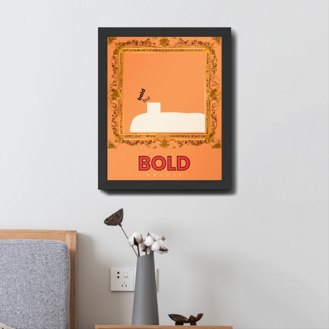 Bold Baldie Framed Art (Bedside)