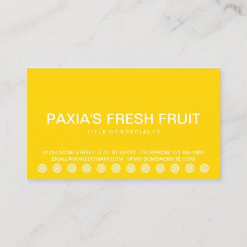 bold BANANAS customer loyalty punch card Zazzle