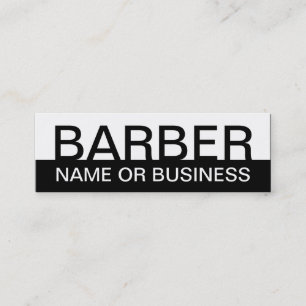 bold BARBER Mini Business Card