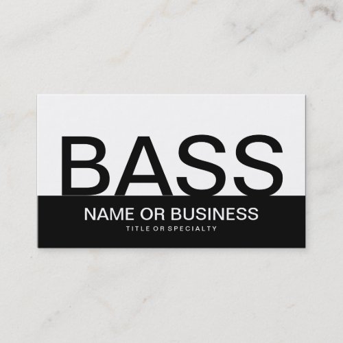 bold BASS Business Card