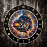 Bold Bass Dart Board Showpiece Creation<br><div class="desc">1. Introducing the vibrant fish dart board, a perfect blend of fun and style for any fishing enthusiast or man cave. This unique dart board features a colorful design that showcases a large big mouth bass, making it an eye-catching addition to your game room or hunting lodge. The eclectic look...</div>