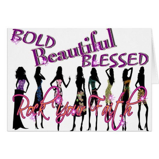 Bold, Beautiful, & Blessed Cards (Front Horizontal)