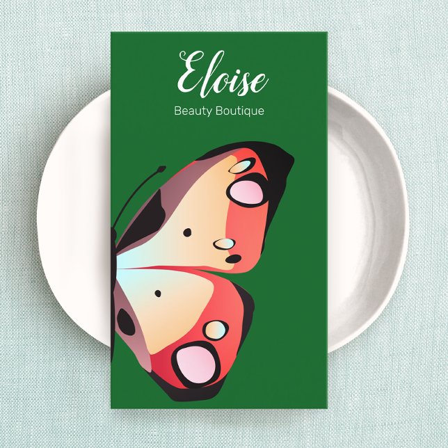 Bold Beautiful Butterfly Business Card (Creator Uploaded)