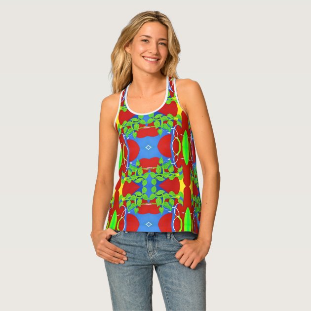 Bold & Beautiful Color Chaos Tank Top | Zazzle