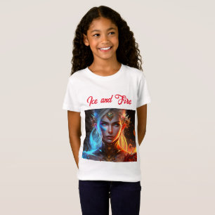 bold beautiful color whimsical fairy ice fire T-Shirt