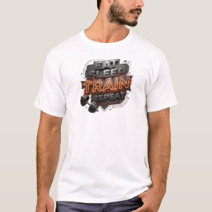 Bold & Beautiful EAT SLEEP TRAIN REPEAT Visual T-Shirt