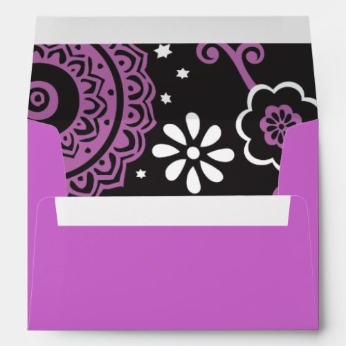 BOLD  BEAUTIFUL FLORAL Invitation Envelope