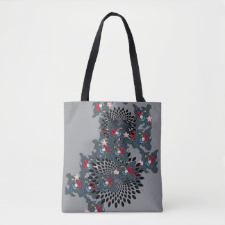 "Bold & Beautiful Shoulder-Printed Tote" "Artful C Tote Bag
