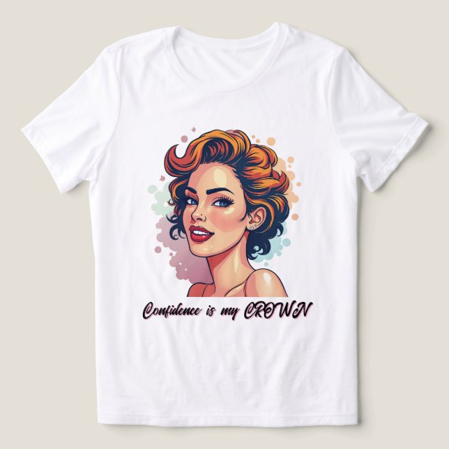 Bold Beauty – Vibrant Retro Art Tri-Blend Shirt (Design Front)