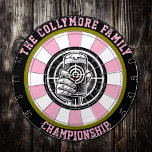 Bold Beer Target Lodge Art Dart Board<br><div class="desc">Enhance your decor with this adventurous circular design featuring a bold black-and-white beer glass in hand and accented by a target. Perfect for man caves and hunting lodges,  it’s a unique way to celebrate the thrill of the hunt and add a touch of rustic style.</div>