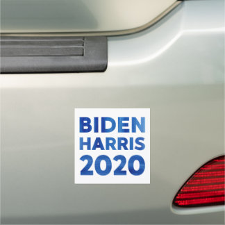 Bold Biden Harris 2020 blue watercolor election Car Magnet