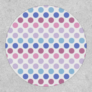Bold Bigender Pride Flag Colors Polkadots Patch