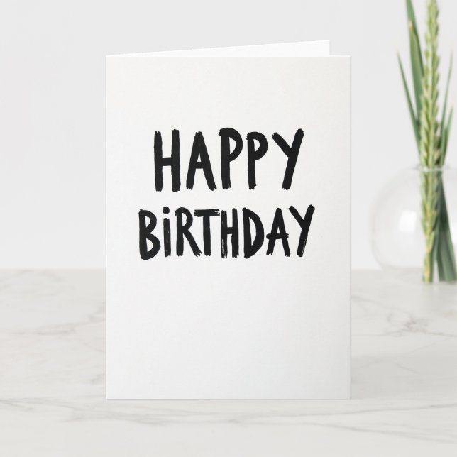 Bold Birthday Brush Card (Front)
