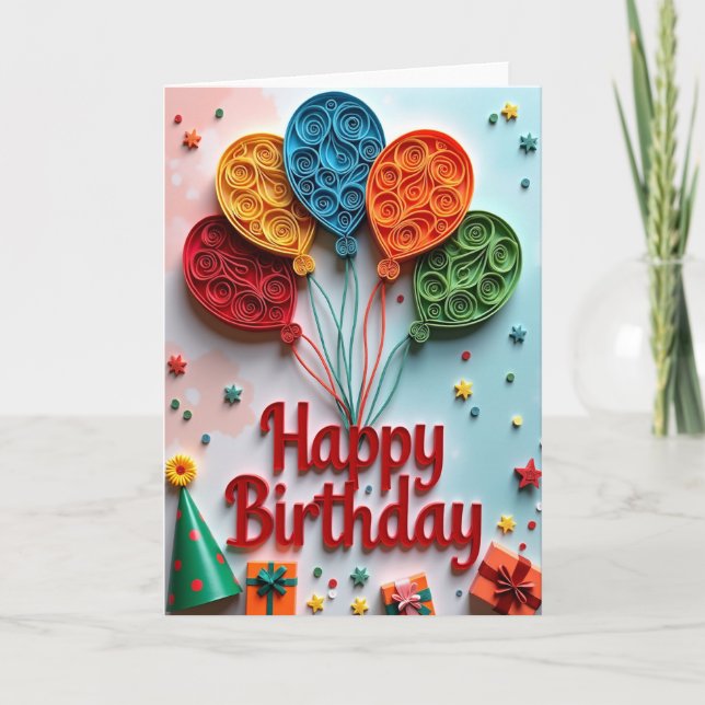 Bold Birthday Letter Card (Front)