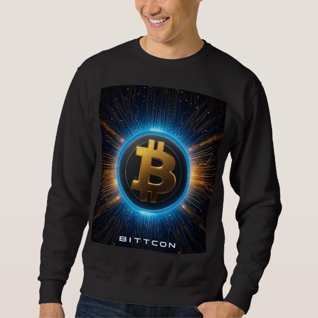 Bold Bitcoin Crypto Energy Sweatshirt (Front)