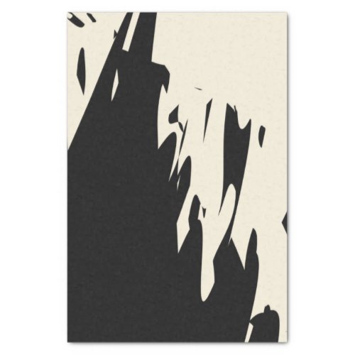 Bold Black Abstract Tissue Paper