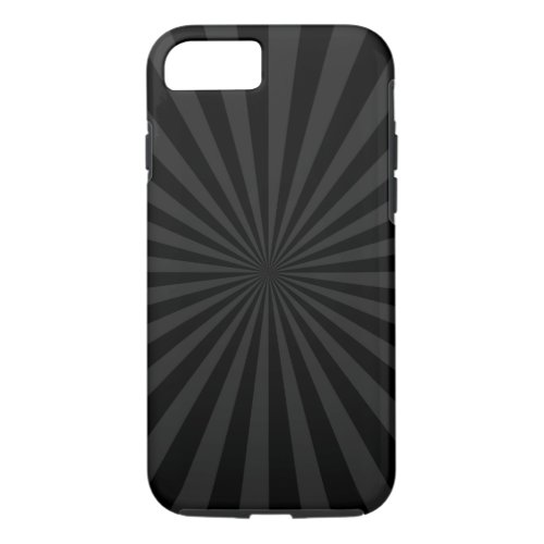 Bold Black and Charcoal Burst Customize This iPhone 87 Case