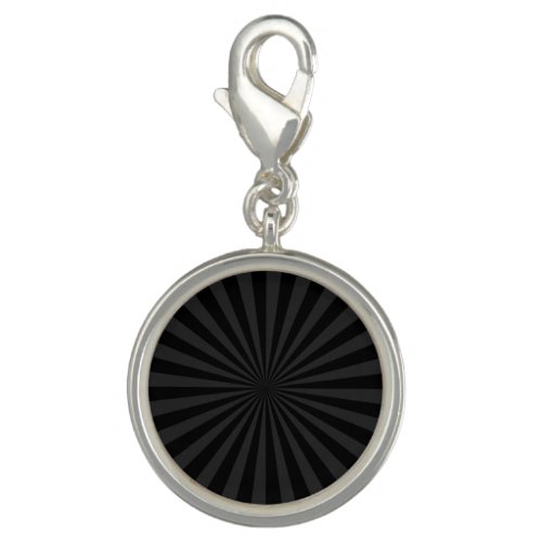 Bold Black and Charcoal Burst Customize This Charm