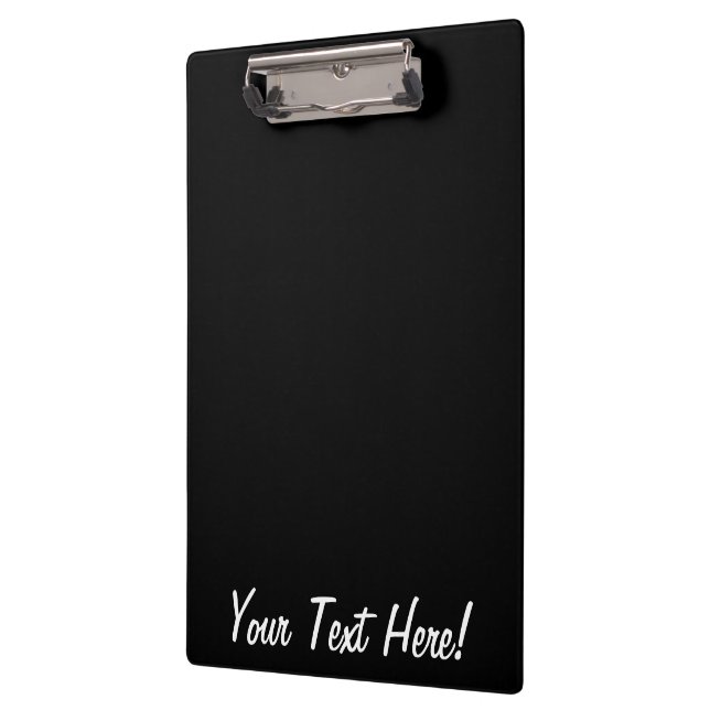 Bold Black and Charcoal Burst Customize This Clipboard (Left)