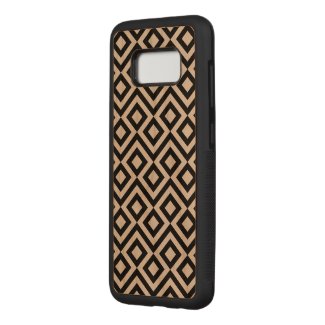 Bold Black and Transparent Meander Carved Samsung Galaxy S8 Case