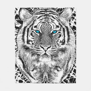 White Tiger Blankets Throws Zazzle