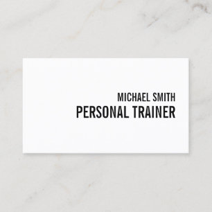 Bold Black and White Business Card