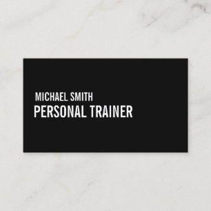 Bold Black and White Business Card