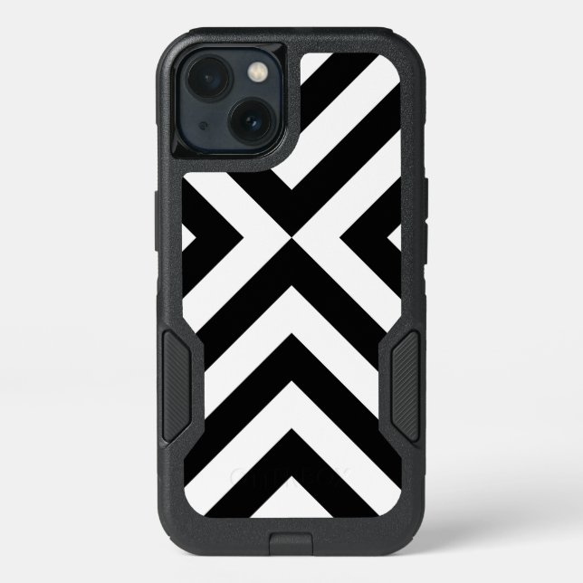 Bold Black and White Chevrons Case (Back)