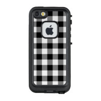 Bold Black and White Gingham Plaid
