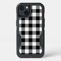 Bold Black and White Gingham Plaid