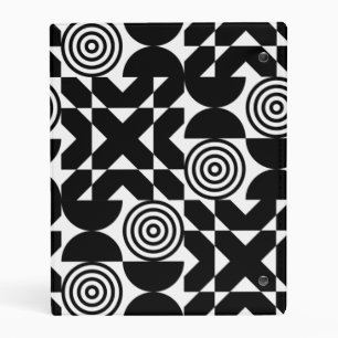 Bold Black and White Mid Century Modern Binder